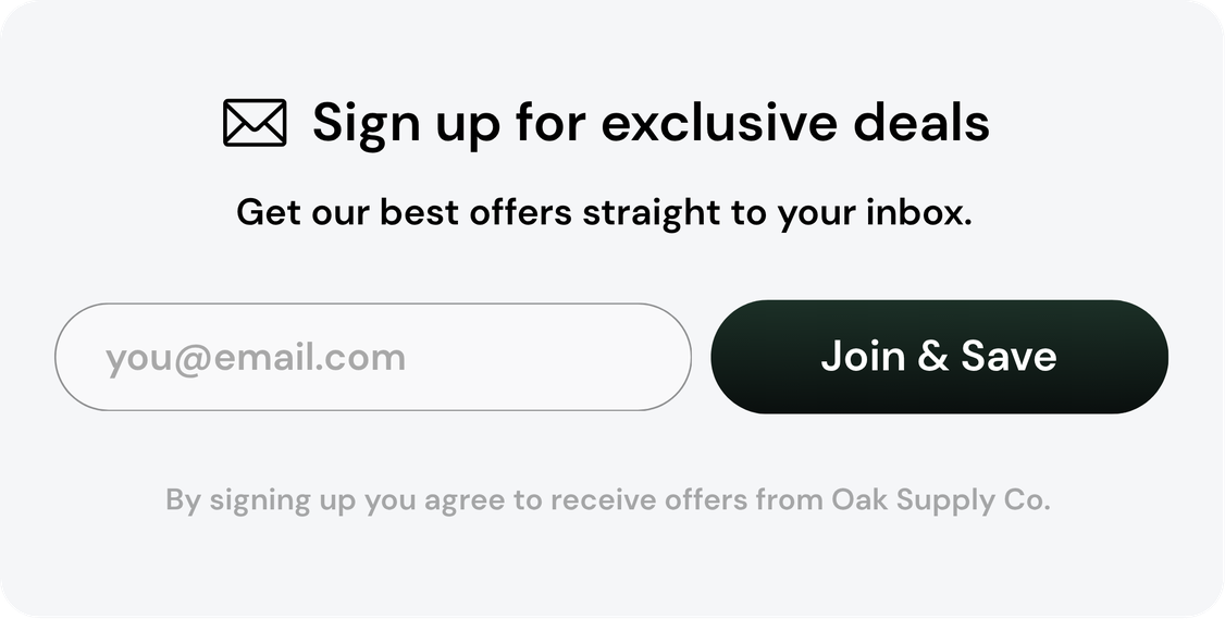 Sign up for exclusive deals