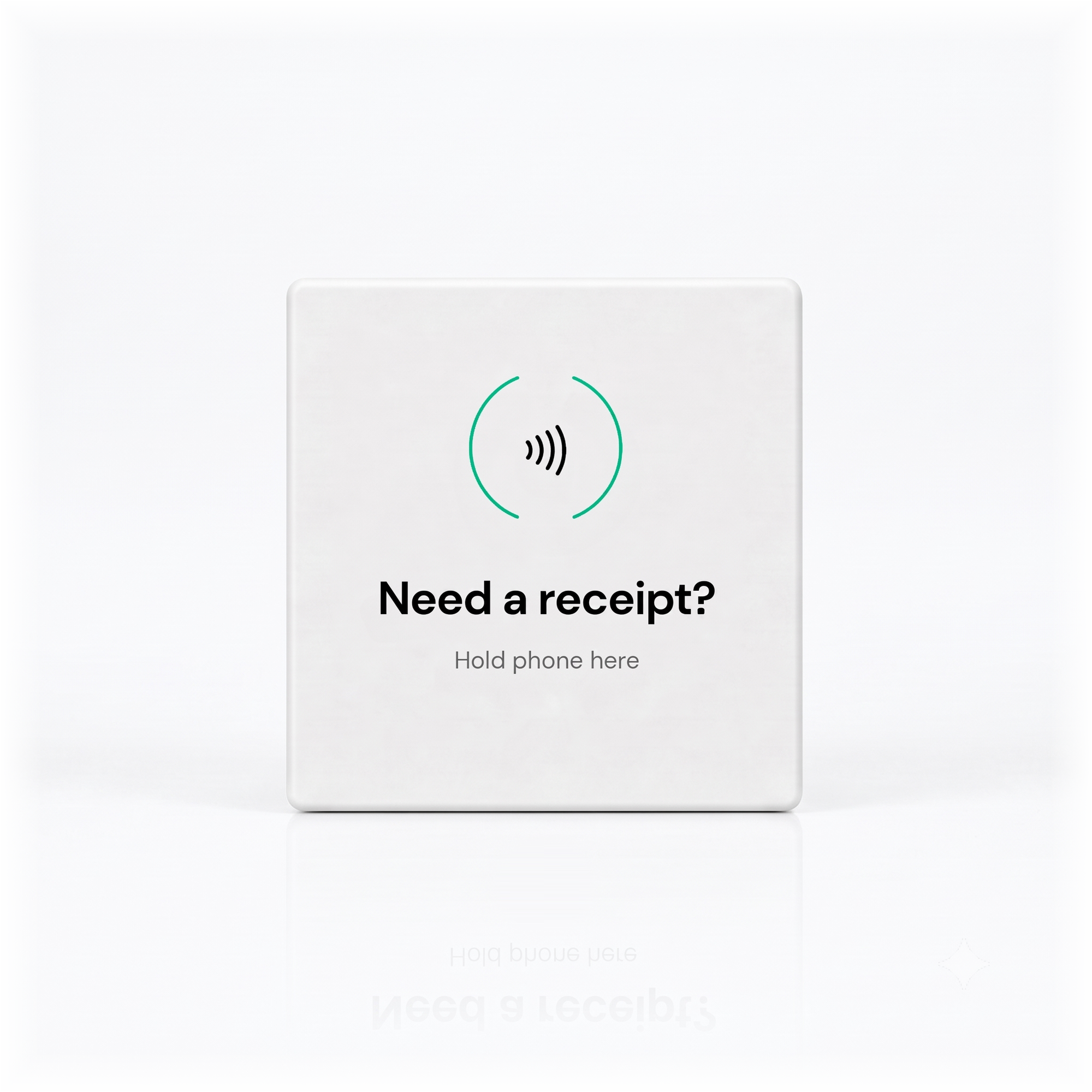 Receiptile tile: tap your phone for an instant digital receipt